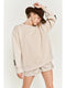 Be Yourself Love Yourself Printed Oversized Sweatshirt BEIGE-Sweatshirt-JADE BY JANE-S-BEIGE-Urbanheer