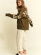 Be Yourself Love Yourself Printed Oversized Sweatshirt OLIVE-Sweatshirt-JADE BY JANE-S-OLIVE-Urbanheer