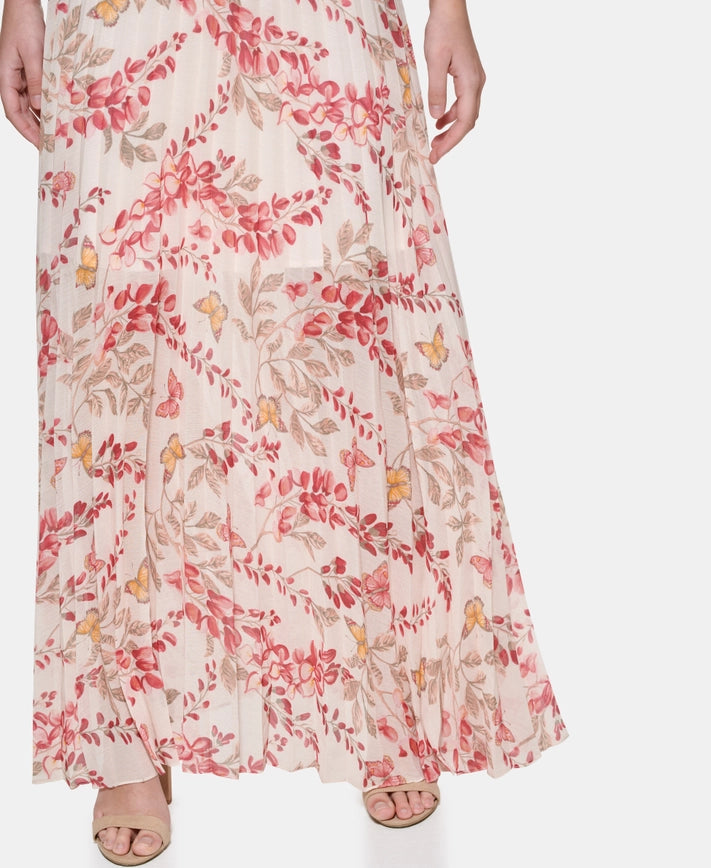 Beautiful Butterfly Maxi Dress-Dress-Kensie Dresses-0-Blush Multi-Urbanheer