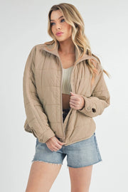 Bebe Puffer Jacket Bone-Puffer Jacket-AEMI + CO-S-Bone-Urbanheer