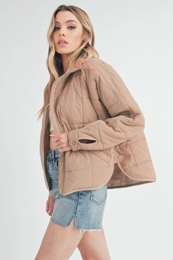 Bebe Puffer Jacket-Puffer Jacket-AEMI + CO-S-Oat-Urbanheer