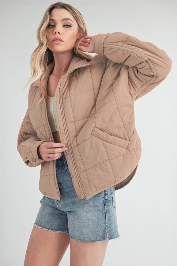 Bebe Puffer Jacket-Puffer Jacket-AEMI + CO-S-Oat-Urbanheer