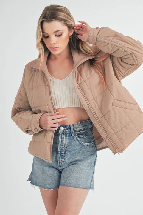 Bebe Puffer Jacket-Puffer Jacket-AEMI + CO-S-Oat-Urbanheer