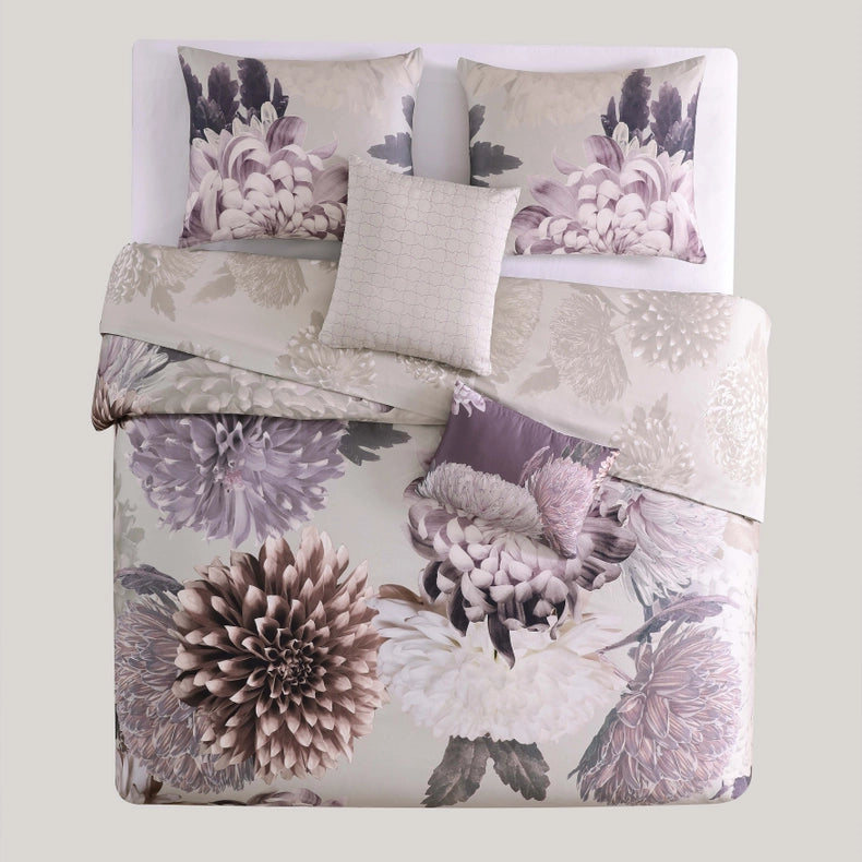 Bebejan Bloom Purple 100% Cotton 5-Piece Comforter Set-Set-Bebejan-Queen-Urbanheer