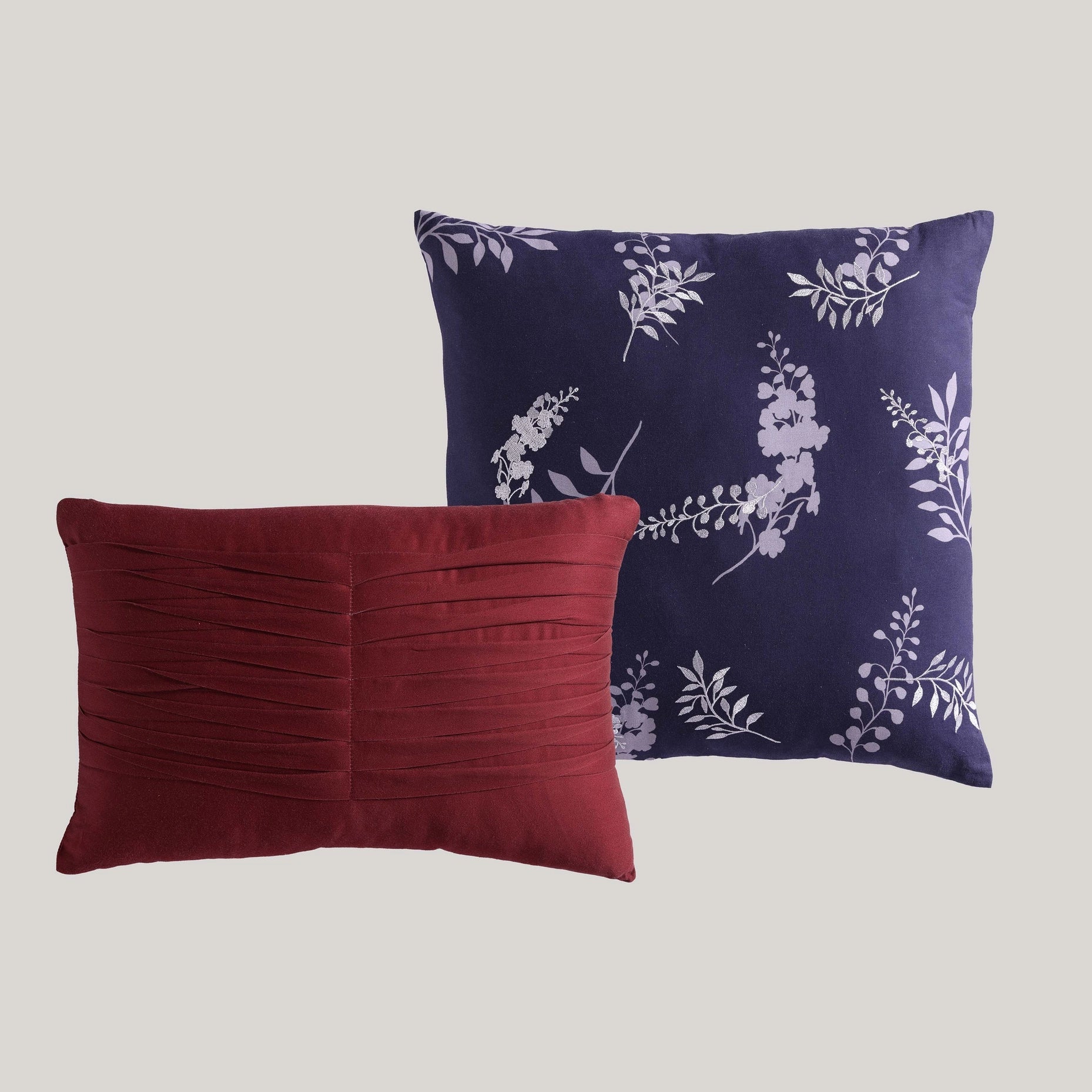 Bebejan Deep Purple Garden 5-Piece Reversible Comforter Set-Set-Bebejan-Queen-Urbanheer