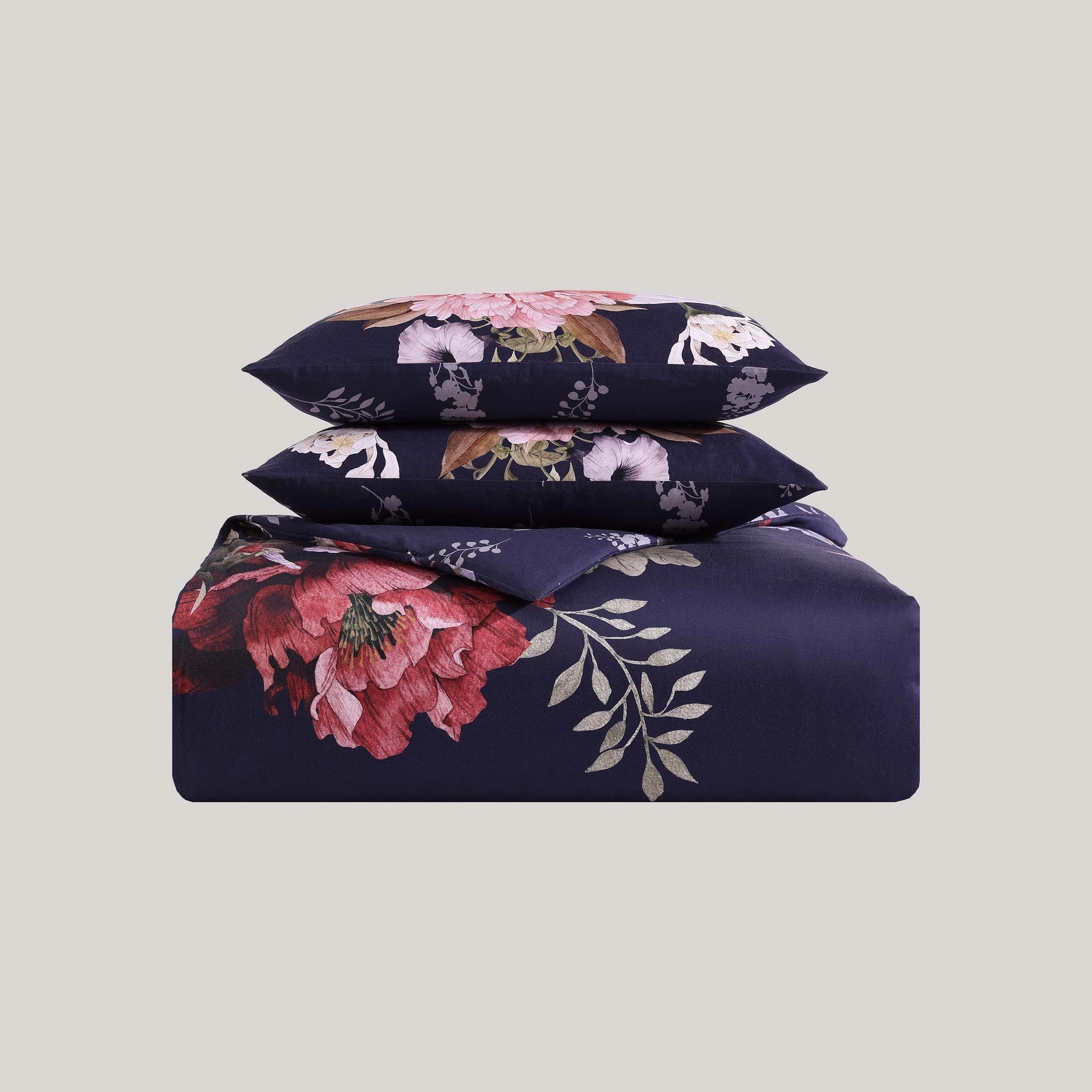 Bebejan Deep Purple Garden 5-Piece Reversible Comforter Set-Set-Bebejan-Queen-Urbanheer