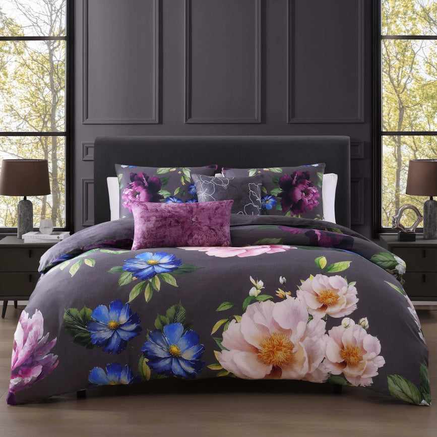 Bebejan Elegant Blossoms 100% Cotton 5-Piece Comforter Set-Set-Bebejan-Queen-Urbanheer