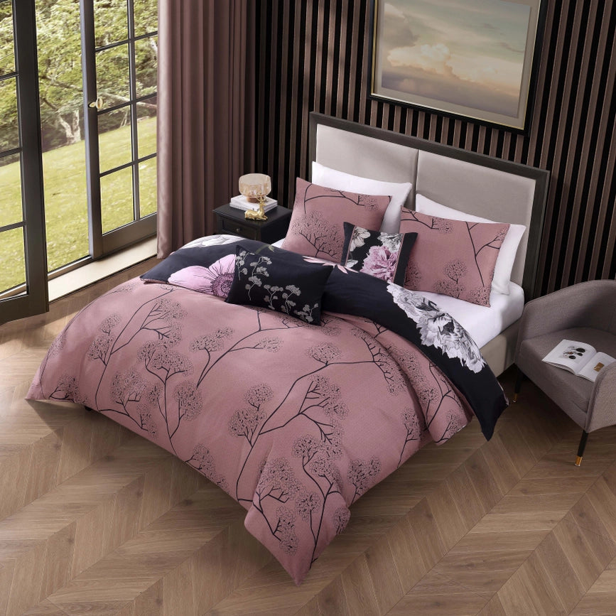 Bebejan Midnight Meadow 100% Cotton 5-Piece Comforter Set-Set-Bebejan-Queen-Urbanheer