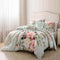 Bebejan Rose On Misty Green 100% Cotton 5Piece Comforter Set-Set-Bebejan-Queen-Urbanheer