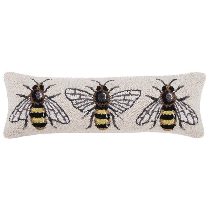 Bee Hook Pillow-Pillow-Peking Handicraft-24 x 8 x 1.6 in (61 x 20.3 x 4.1 cm)-Urbanheer