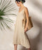 Beige Double Gauze Strap Dress Beige-Dress-Moa-Beige-Urbanheer