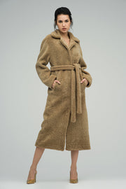 Beige Reversible Sheepskin Lamb Fur Maxi Coat-Fur Coats-Buy Me Fur Ltd-Beige-XS-Genuine Lamb Fur-Urbanheer