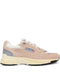 Beige Suede Mesh Sneakers for Breathable Comfort