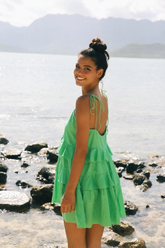 Belize Dress Kelly Green-Dress-Cousin The Label (Krewe du Q)-XS-Kelly Green-Urbanheer