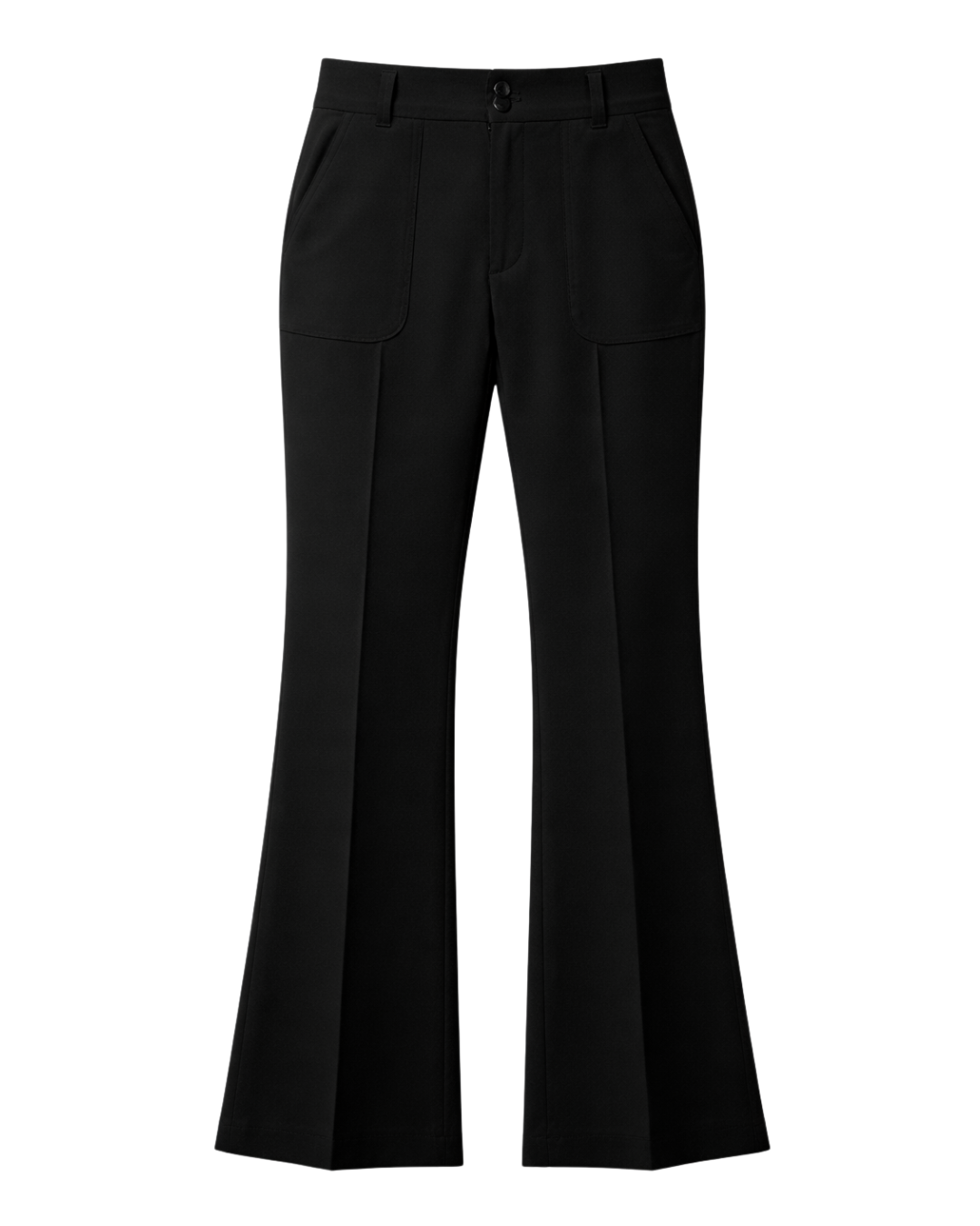 Bella Crepe Tailored Pants – Black