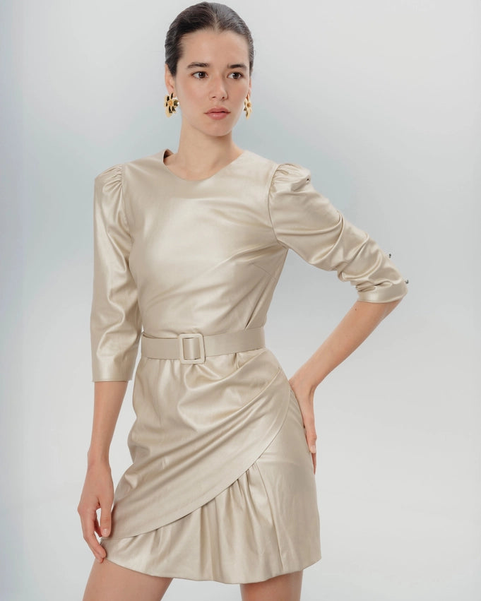 Bella Gold Dress-Dress-Dolores Promesas-36-Urbanheer
