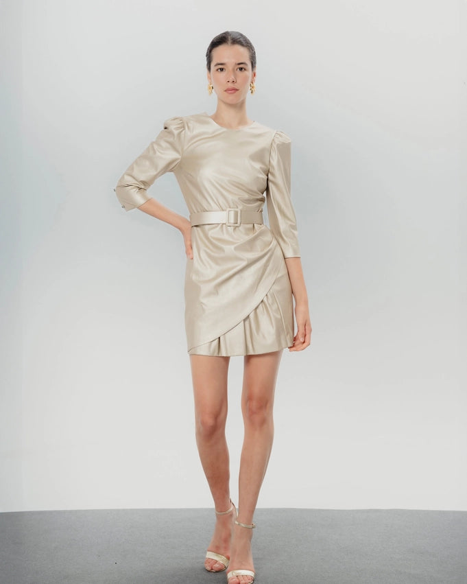 Bella Gold Dress-Dress-Dolores Promesas-36-Urbanheer