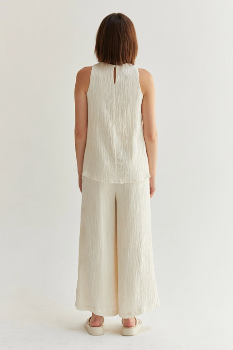 Bella Halter Crossover Two-Piece Set