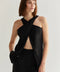 Bella Halter Crossover Two-Piece Set