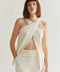 Bella Halter Crossover Two-Piece Set