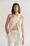 Bella Halter Crossover Two-Piece Set