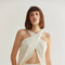 Bella Halter Crossover Two-Piece Set