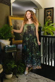 Bella Notte Bohéme Bamboo Slip Dress with Moon and Rabbit-Dress-Market of Stars-S/M-Urbanheer