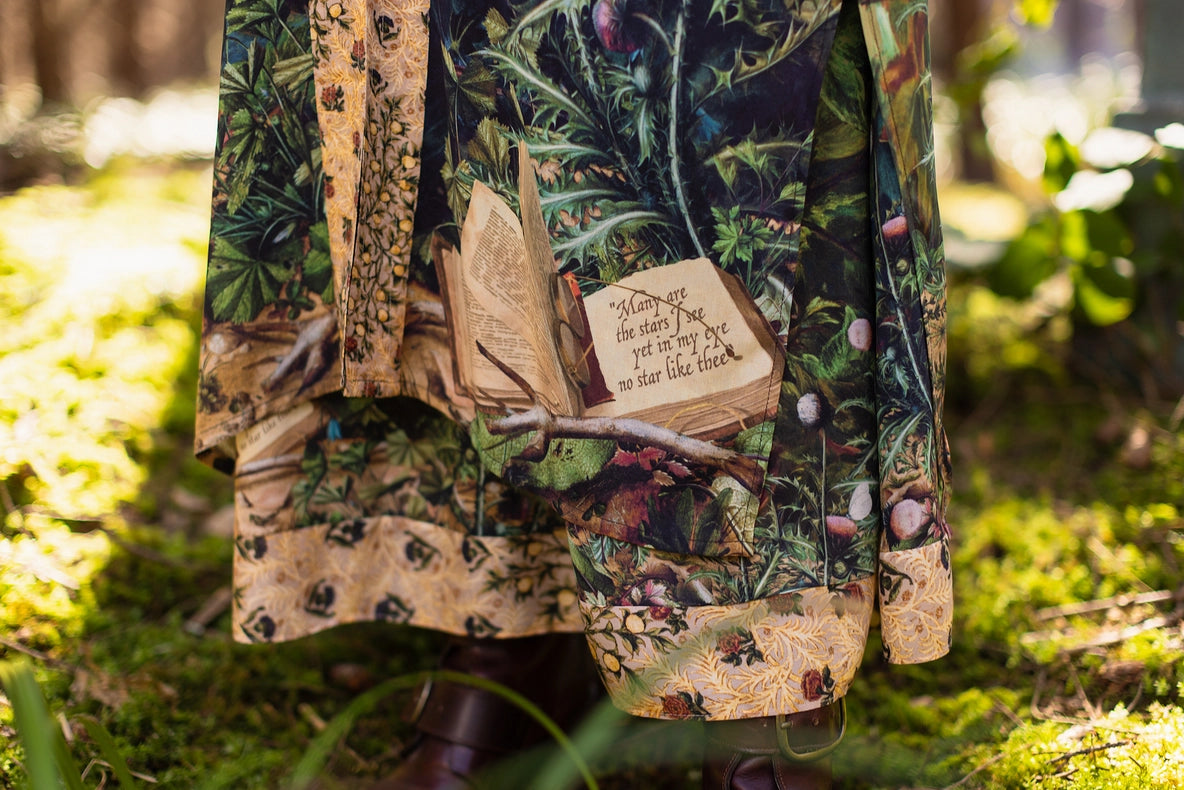 Bella Notte Bohéme Bamboo Slip Dress with Moon and Rabbit-Dress-Market of Stars-S/M-Urbanheer