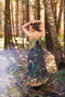 Bella Notte Bohéme Bamboo Slip Dress with Moon and Rabbit-Dress-Market of Stars-S/M-Urbanheer