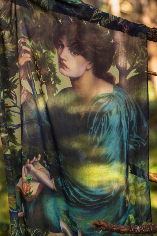 Bella Notte Bohemian Bamboo Scarf with Rabbit and Moon-Scarfs-Market of Stars-68cm x 155cm.-Urbanheer