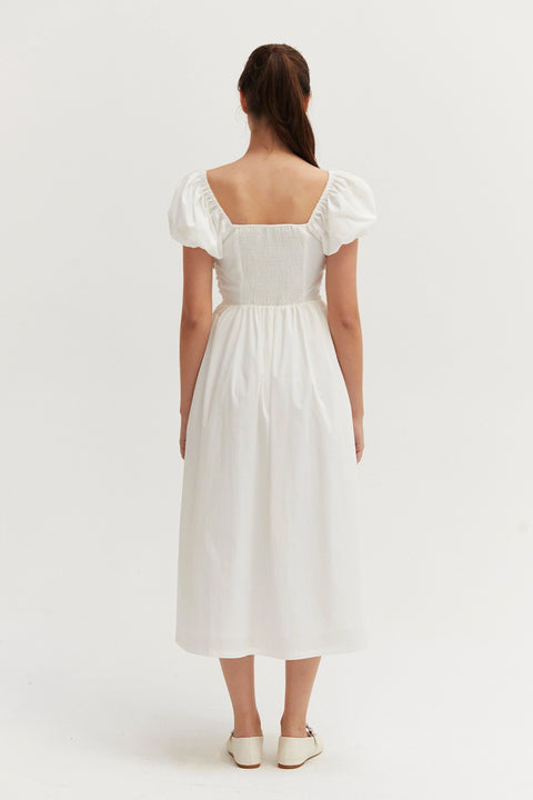 Bella Puff Sleeve Midi Dress