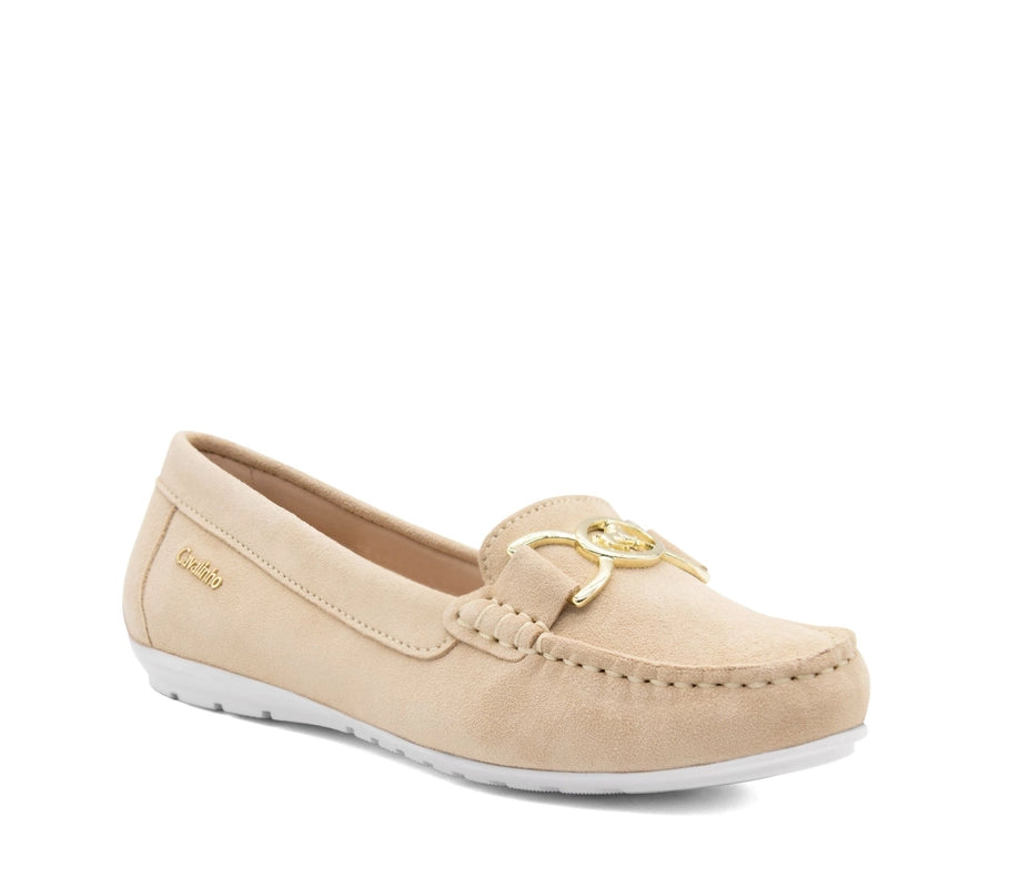 Belle Leather Loafers Beige-Loafers-Cavalinho North America-39-Beige-Urbanheer