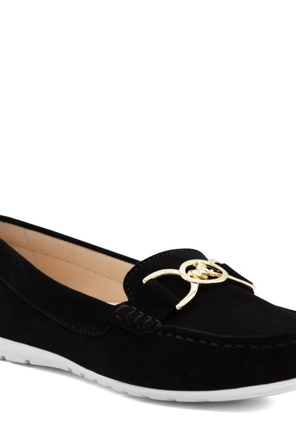 Belle Leather Loafers Black