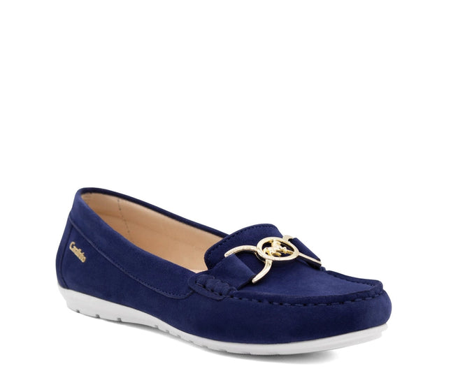 Belle Leather Loafers Navy