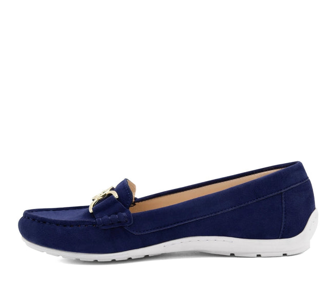 Belle Leather Loafers Navy