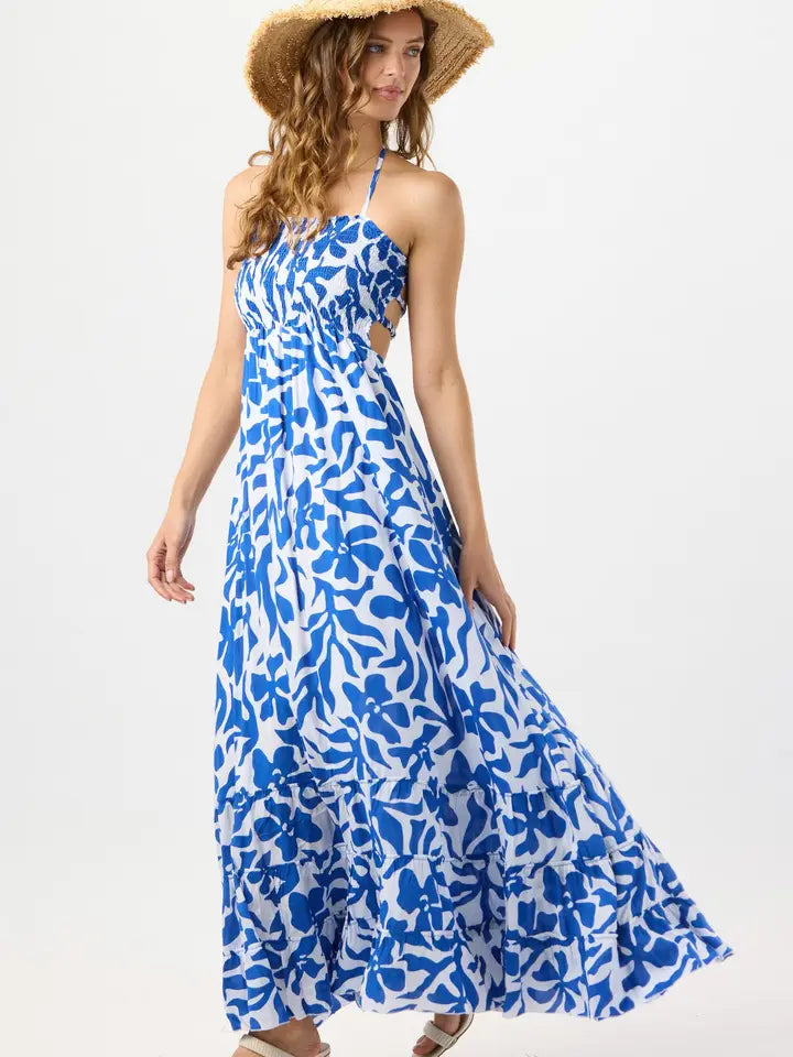 Bellini Maxi Dress Bora Bora Blue-Dress-Tiare Hawaii-One Size-Bora Bora Blue-Urbanheer
