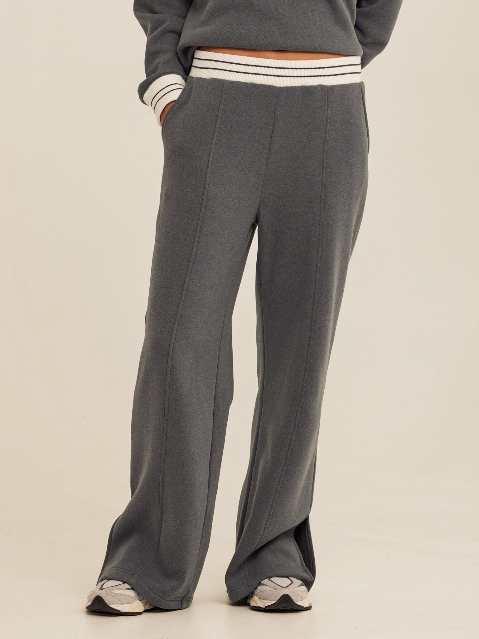 Bellona Triblend Fleece Collegiate Wide Leg Pant