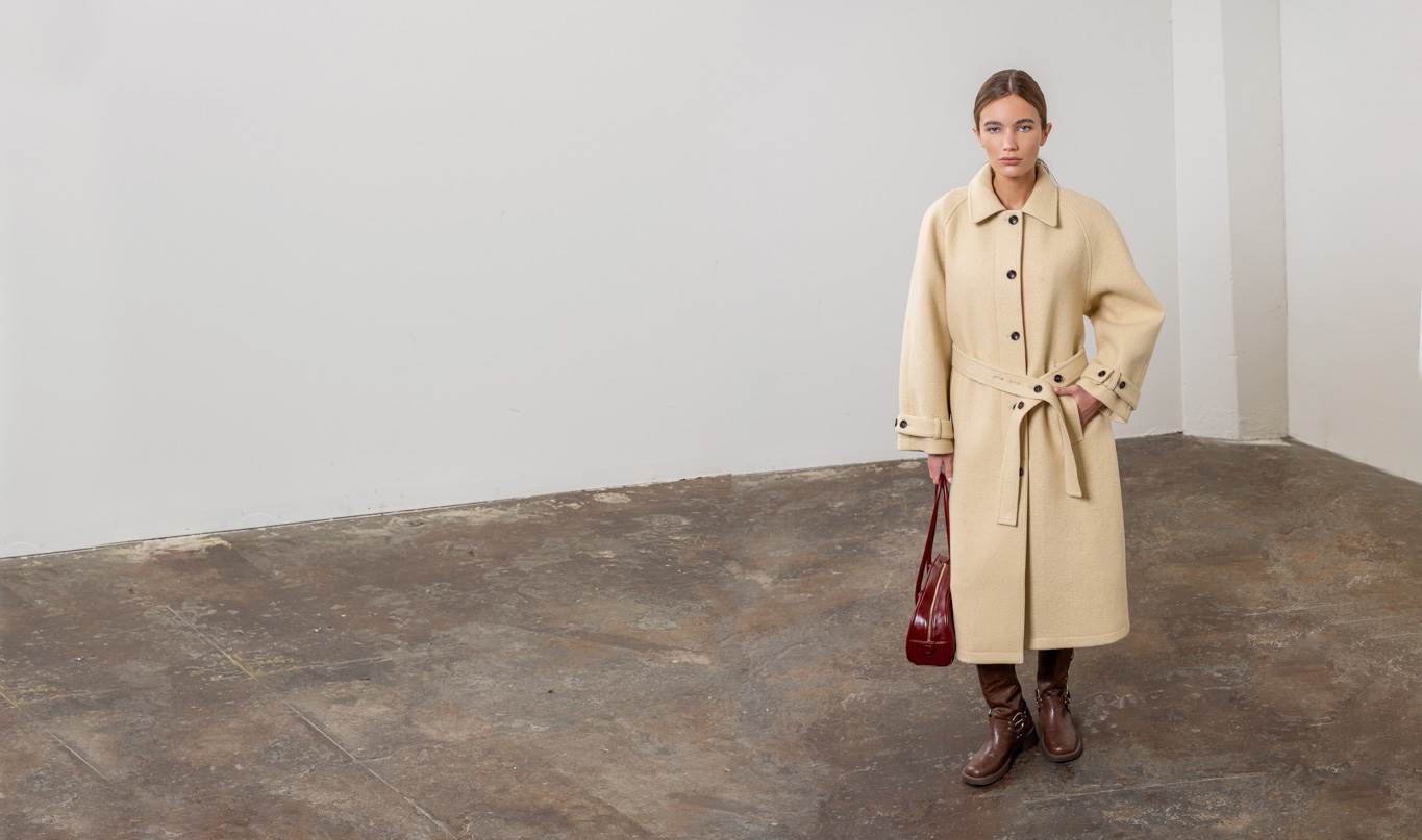 Belted Duster Overcoat-Coat-Moon River-XS-LIGHT YELLOW-Urbanheer