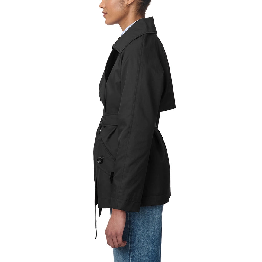 Belted Trench Jacket-Jacket-Bernardo-XS-Black-Urbanheer