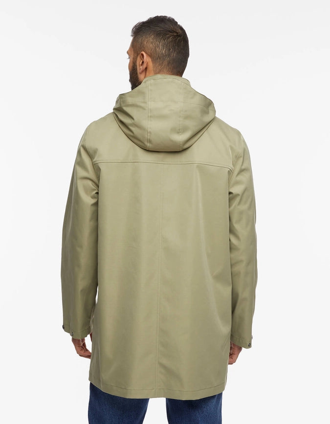 Bernardo Mens Tech Raincoat with Removable Hood-Raincoat-Bernardo-XS-Olive Rust-Urbanheer