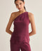 Bethany One-Shoulder Cupro Blouse