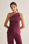 Bethany One-Shoulder Cupro Blouse