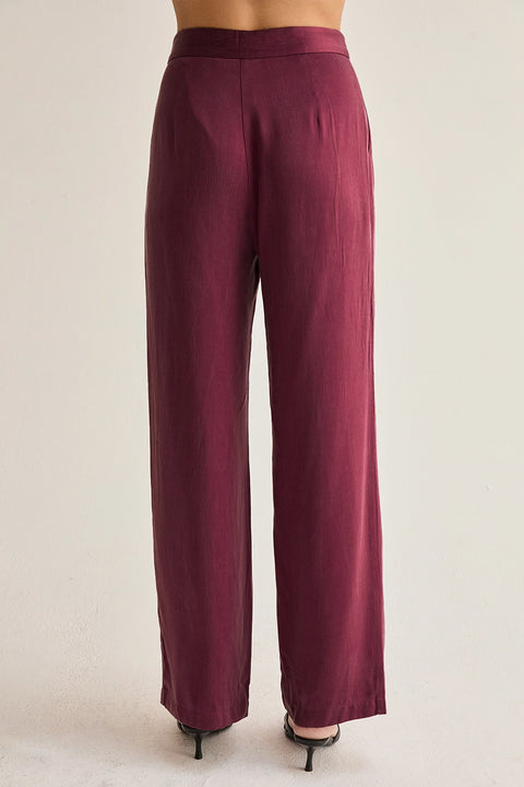Bethany Straight-Leg Cupro Trousers