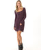 Betsey Feather Rib Square Neck Dress