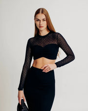 Beverly Top Black-Top-Torn By Ronny Kobo-XS-Black-Urbanheer