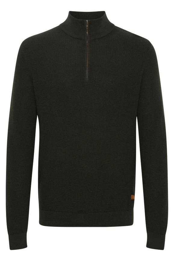 Bhcodford Halfzip Knit Noos Black-Sweater-Blend-S-Black-Urbanheer