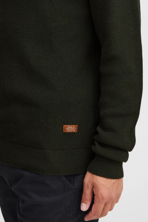 Bhcodford Halfzip Knit Noos Black-Sweater-Blend-S-Black-Urbanheer