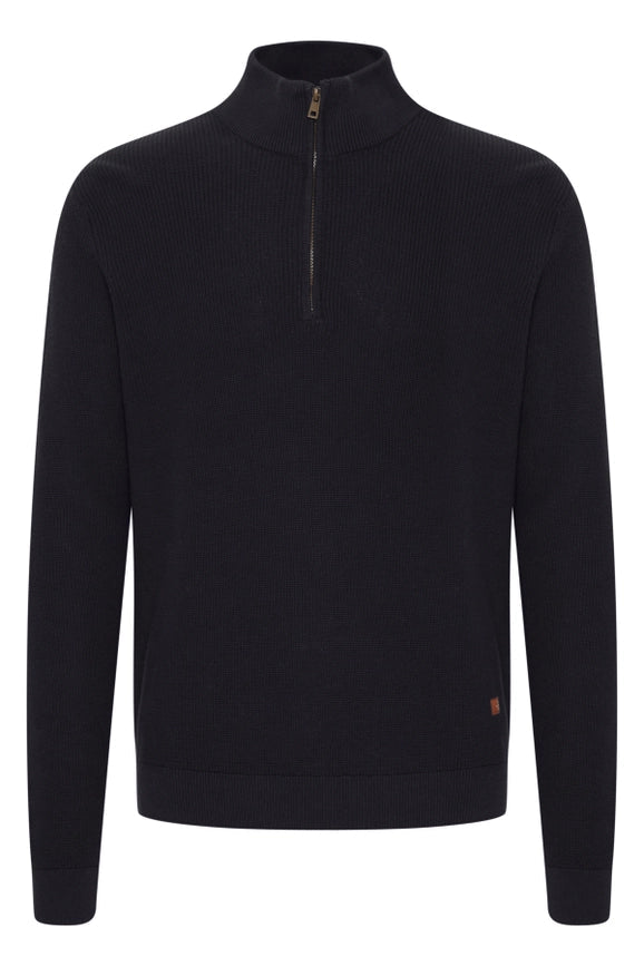 Bhcodford Halfzip Knit Noos Dress Blues-Sweater-Blend-M-Dress Blues-Urbanheer