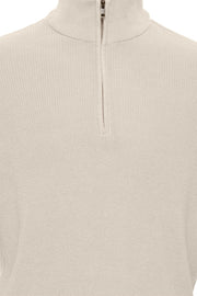 Bhcodford Halfzip Knit Noos Oyster Gray-Sweater-Blend-S-Oyster Gray-Urbanheer