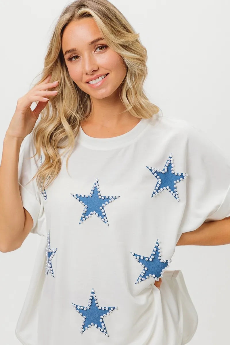 BiBi Fourth Of July Terry T-Shirt-BiBi-OFF WHITE-S-Urbanheer